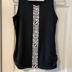 Adidas Black and White Sport Tank Top